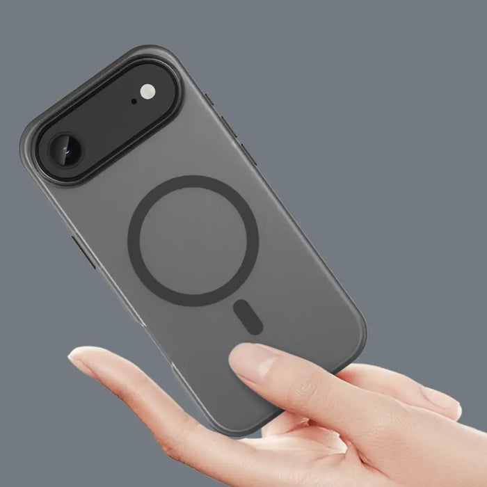 Magnetic Abrasive iPhone 17 Air Case Compatible with MagSafe - Matte Black - Cell phone cases and covers<<<HurtelXML