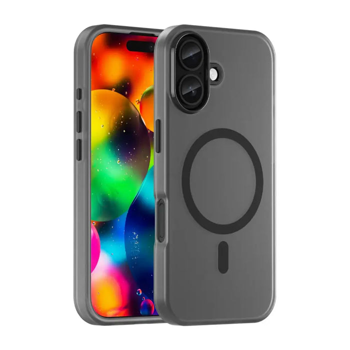 Magnetic Abrasive iPhone 17 Case Compatible with MagSafe - Matte Black - Cell phone cases and covers<<<HurtelXML