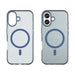 Magnetic Abrasive iPhone 17 Case Compatible with MagSafe - Matte Blue - Cell phone cases and covers<<<HurtelXML