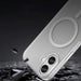 Magnetic Abrasive iPhone 17 Case Compatible with MagSafe - Matte White - Cell phone cases and covers<<<HurtelXML