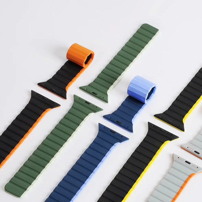 Magnetic Apple Watch SE 9 8 7 6 5 4 3 2 1 (41 40 38 mm) Dux Ducis Strap (LD Version) - green - Cell phone cases