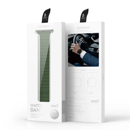 Magnetic Apple Watch SE 9 8 7 6 5 4 3 2 1 (41 40 38 mm) Dux Ducis Strap (LD Version) - green - Cell phone cases
