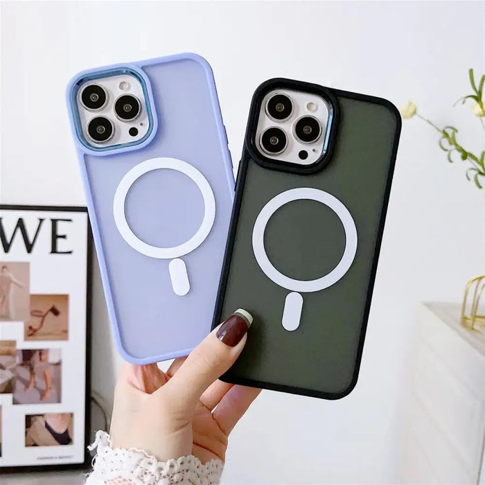 Magnetic case with MagSafe Color Matte Case for iPhone 14 Plus - pink - Cell phone cases and covers<<<HurtelXML
