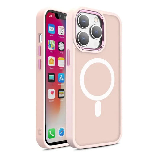 Magnetic case with MagSafe Color Matte Case for iPhone 14 Plus - pink - Cell phone cases and covers<<<HurtelXML