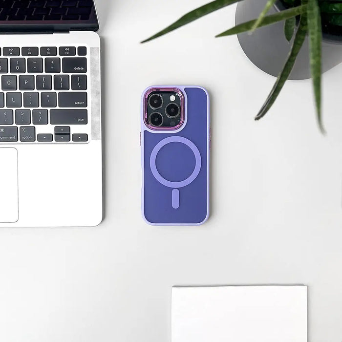 Magnetic Collection MagSafe iPhone 16 Pro Case - Purple - Cell phone cases and covers<<<HurtelXML