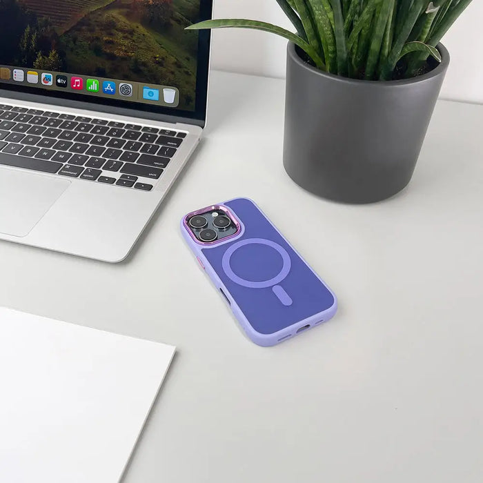 Magnetic Collection MagSafe iPhone 16 Pro Max Case - Purple - Cell phone cases and covers<<<HurtelXML