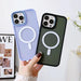 Magnetic Color Matte Case for iPhone 15 - pink - Cell phone cases and covers<<<HurtelXML