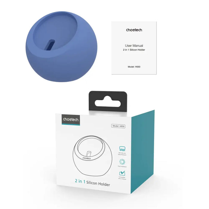 Magnetic holder for iPhone iWatch Choetech H050 (blue) - Wireless chargers<<<Chargers<<<GSM