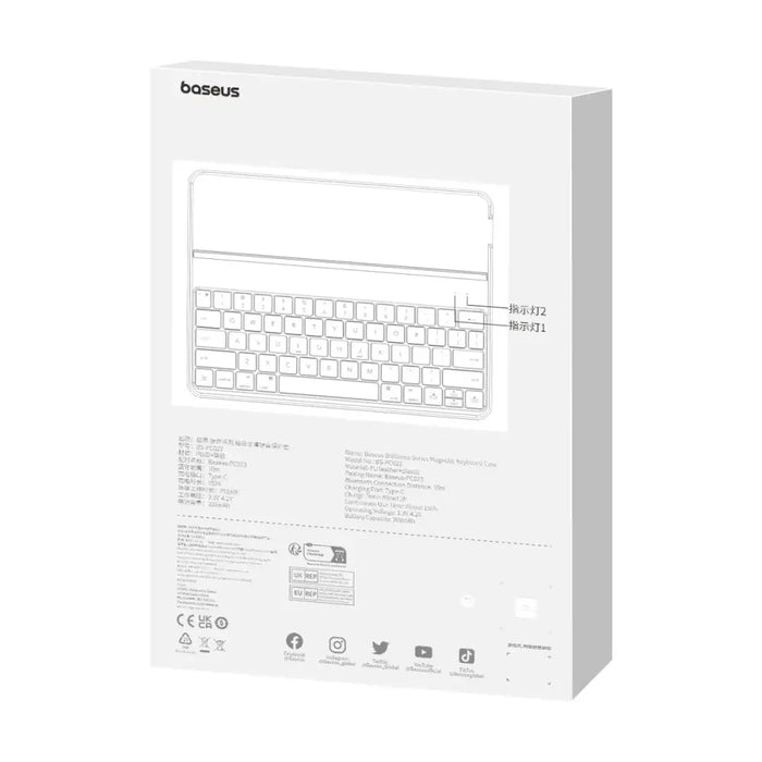 Magnetic Keyboard Case Baseus Brilliance for Pad Air4/5 10.9’’ /Pad Pro11’’ - Cell phone cases