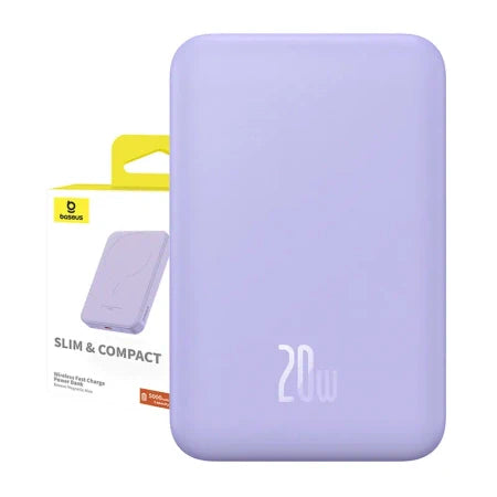 Magnetic Mini Powerbank Baseus 5000mAh 20W (purple) - Powerbanks<<<GSM Accessories<<<InnproXML&&&Powerbanks<<<HurtelXML