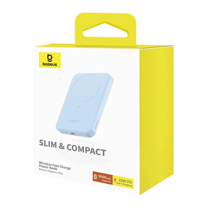 Magnetic Mini Powerbank Baseus 5000mAh USB-C 20W (blue) - Powerbanks<<<Energy<<<InnproXML&&&Powerbanks<<<HurtelXML