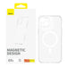 Magnetic Phone Case for iP 13 Baseus OS-Lucent Series (Clear) - Protective cases for smartphones<<<Cases<<<GSM