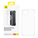 Magnetic Phone Case for iPhone 15 Plus Baseus OS-Lucent Series (Clear) - Protective cases for smartphones<<<Cases<<<GSM
