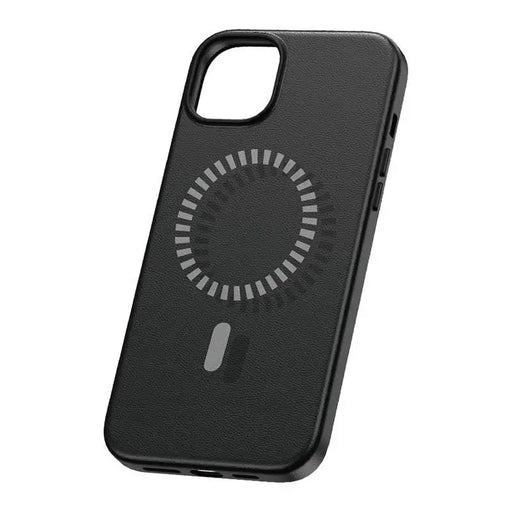 Magnetic Phone Case for iPhone 15 Pro Baseus Fauxther Series (Black) - Protective cases for smartphones<<<Cases<<<GSM