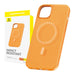 Magnetic Phone Case for iPhone 15 ProMax Baseus Fauxther Series (Orange) - Protective cases