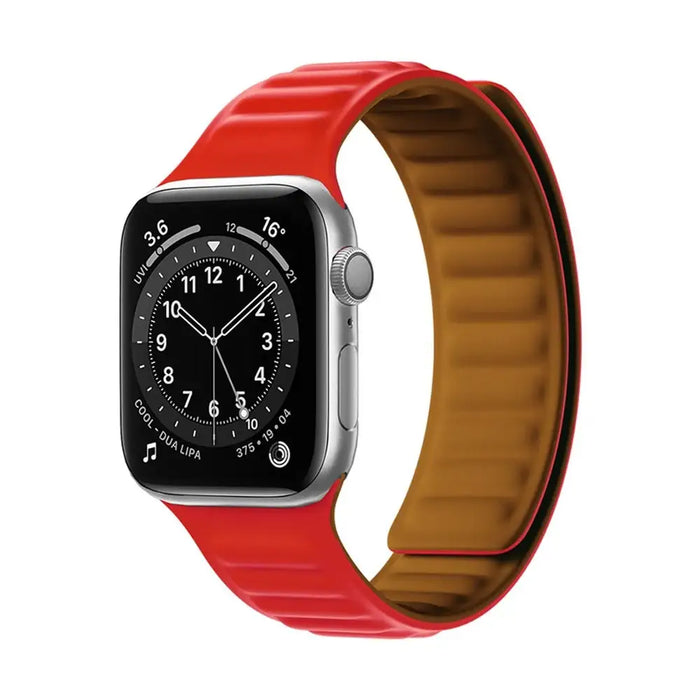 Magnetic Strap Magnetic Strap Bracelet for Apple Watch 45mm - Red - Smartwatch straps and cases<<<HurtelXML