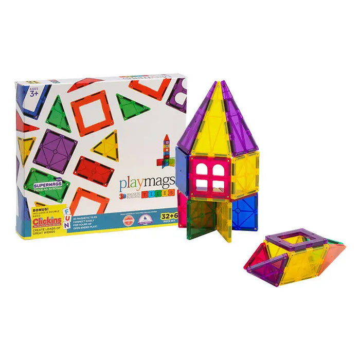 Magnetic tiles 3D Playmags 165 - 32 pcs set - Blocks and construction sets<<<Toys<<<InnproXML