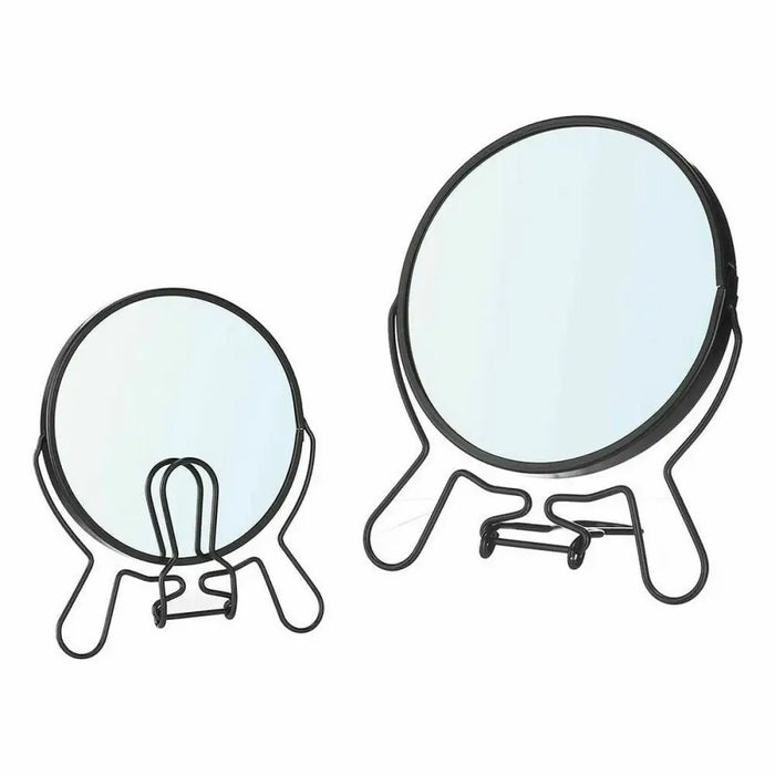 Magnifying Mirror Berilo Black Iron 13 x 15,3 x 1,5 cm (12 Units) - Декорация и Осветление<<<Дом