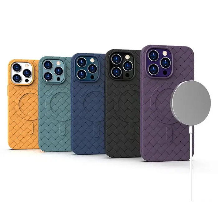 MagSafe Woven Case for iPhone 13 Pro Max - navy blue - Cell phone cases and covers<<<HurtelXML