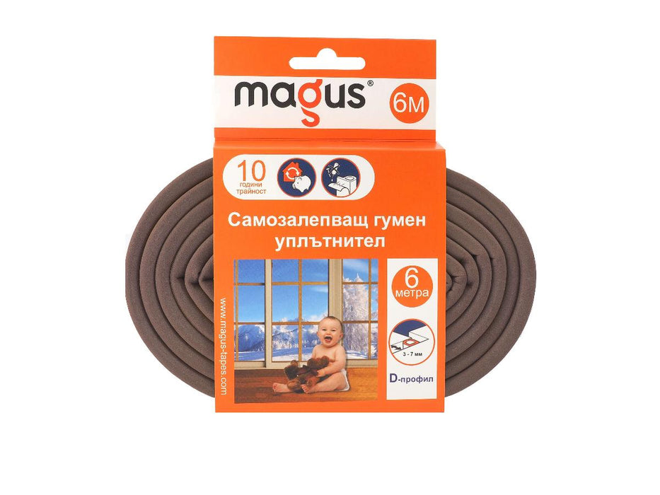RUBBER SEAL MAGUS 6 M D-PROFILE CAF
