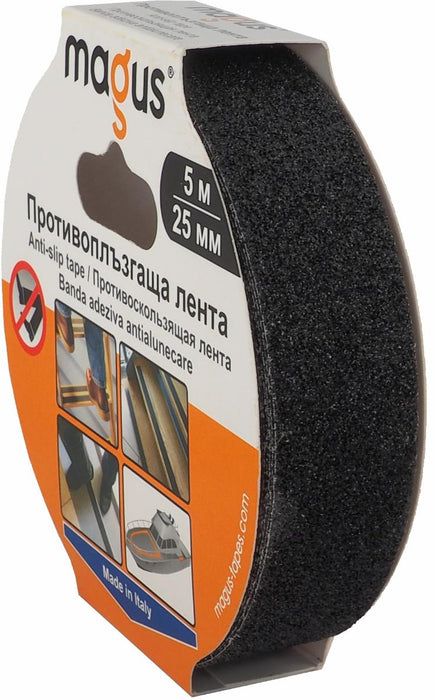 ANTI-SLIP TAPE MAGUS 5M/25MM BLACK