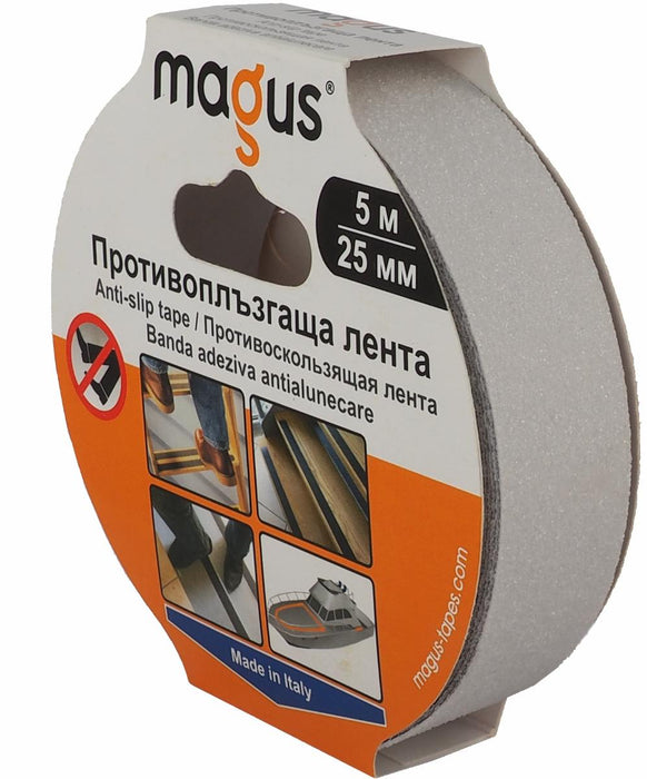 ANTI-SLIP TAPE MAGUS 5M/25MM WHITE