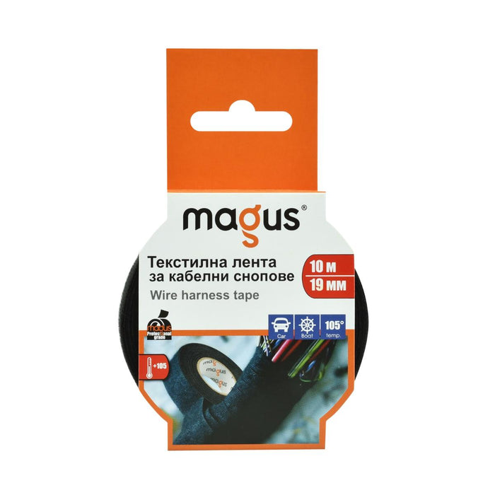 TEXTILE TAPE FOR CABLE HARNESSES 10 M/19 MM MAGUS