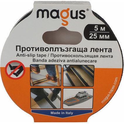 ANTI-SLIP TAPE 5 M/25 MM BLACK COLOR MAGUS AS-5black