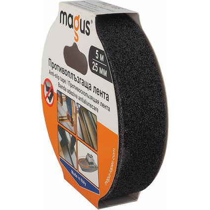 ANTI-SLIP TAPE 5 M/25 MM BLACK COLOR MAGUS AS-5black