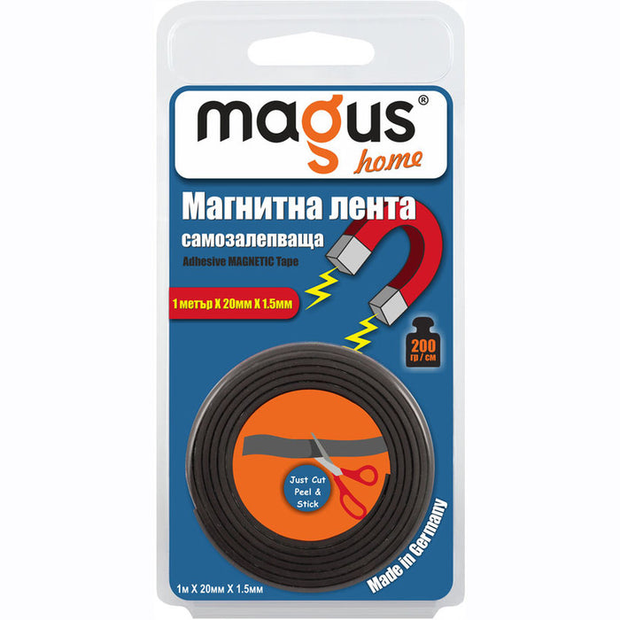 MAGNETIC TAPE 1 M X 20 MM X 1.5 MM MAGUS