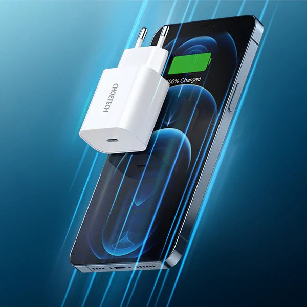 Mains charger Choetech Q5004 EU USB-C 20W (white) - mains chargers<<<Chargers<<<GSM Accessories<<<InnproXML&&&Cell