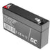 Maintenance-free AGM VRLA Battery Green Cell AGM52 6V 1.2Ah (for alarm system cash register toy)