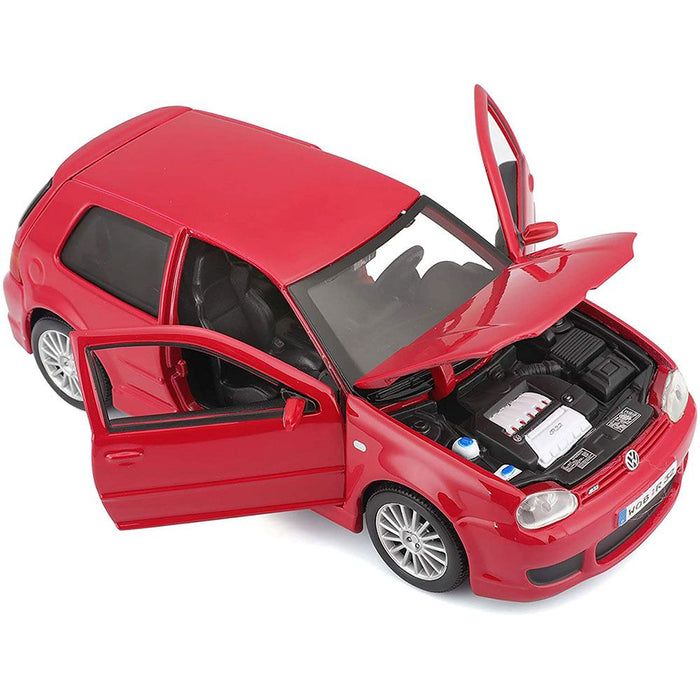 Metal car Maisto Special Edition - Volkswagen Golf R32, 1:24, red