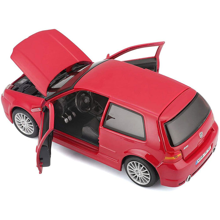 Metal car Maisto Special Edition - Volkswagen Golf R32, 1:24, red