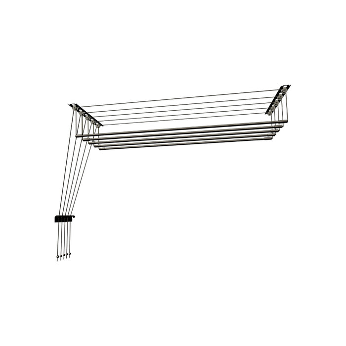 CEILING SPACE CLOTHES DRYER 2 M 6 POSITIONS BLACK MAK