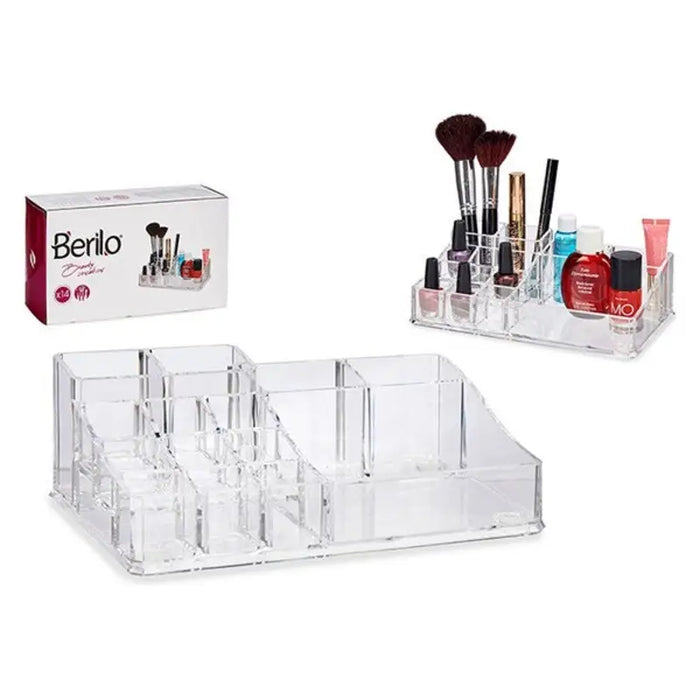 Make-up organizer Berilo 12,5 x 7 x 22,3 cm 22,3 x 7 x 12,5 cm - Баня<<<Дом Градина<<<BigBuy&&&Аксесоари и