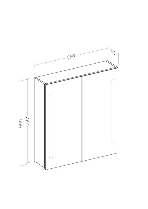 TOP CABINET WITH MIRROR CAPRIZ