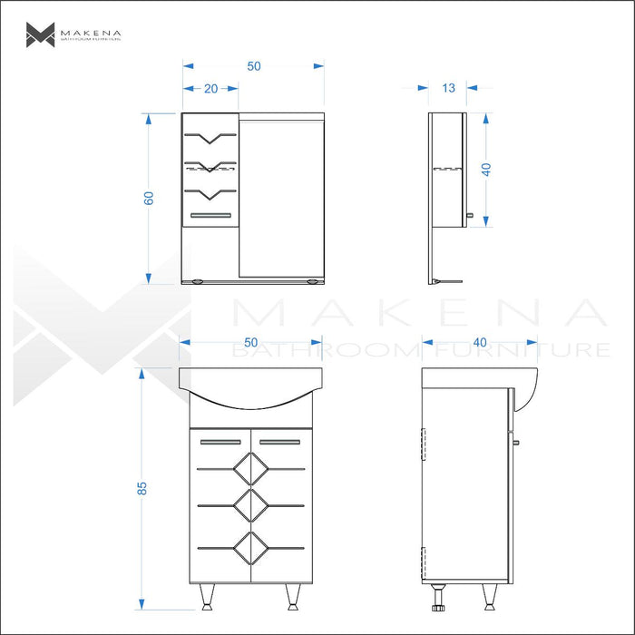 TOP CABINET WITH EMONA MIRROR