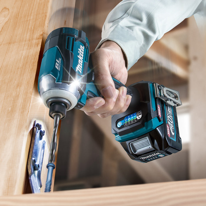 BATTERY BRUSHLESS IMPACT SCREWDRIVER MAKITA TD001GD201 40 V, 220.00 nm, NUMBER OF BATTERIES 2, 2.00 Ah, SUITCASE
