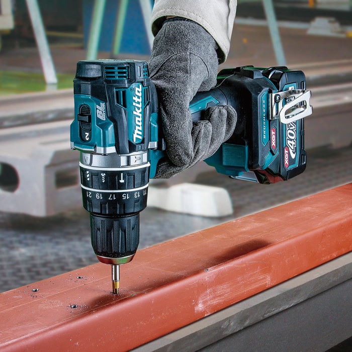 BATTERY BRUSHLESS IMPACT DRILL MAKITA HP002GA201 40 V, 64.00 nm, NUMBER OF BATTERIES 2, 2.00 Ah, SUITCASE