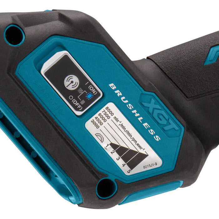 BATTERY BRUSHLESS ANGLE GRINDER MAKITA GA023GZ 40 V, WITHOUT BATTERY AND CHARGER, 125 mm
