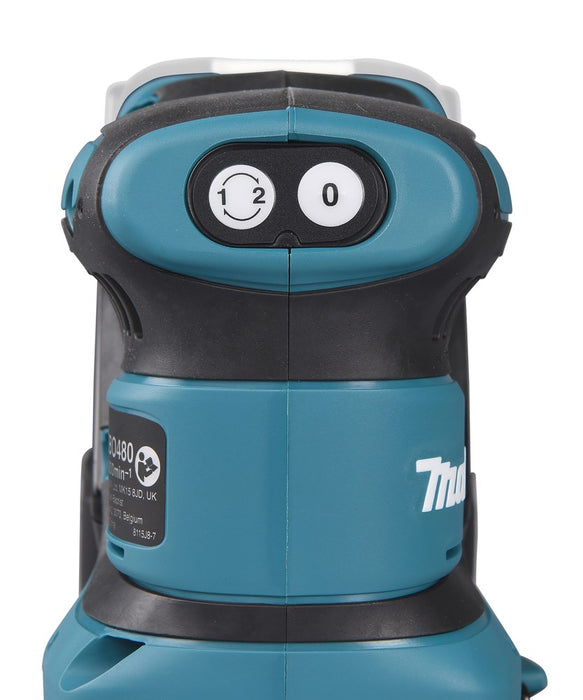 Makita DBO480Z portable sander Random orbital sander 14000 OPM Black, Blue 210 W