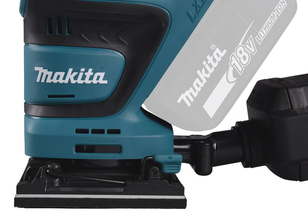 Makita DBO480Z portable sander Random orbital sander 14000 OPM Black, Blue 210 W