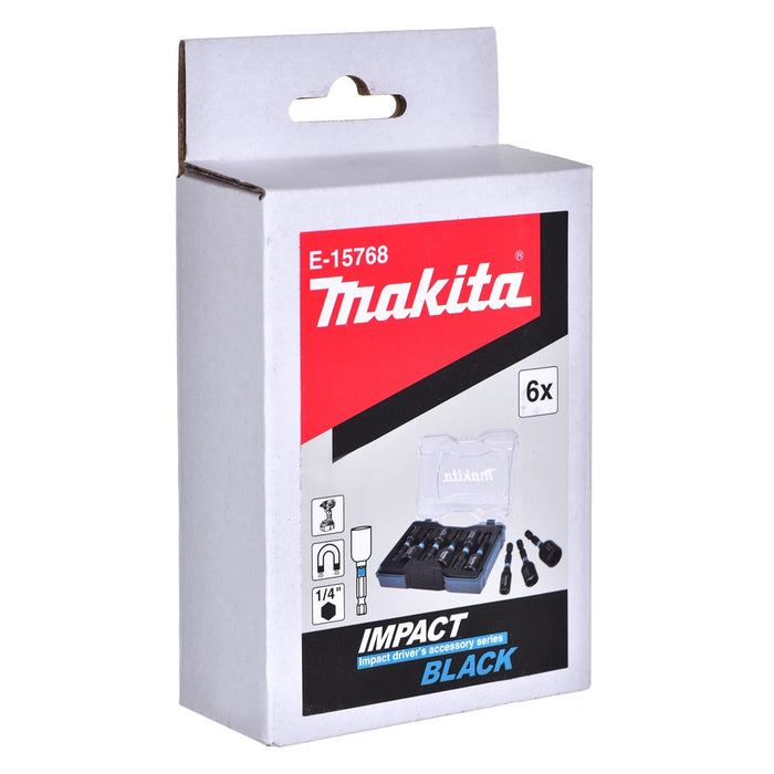 MAKITA ZESTAW NASADEK 1/4"  50mm 6szt. IMPACT BLACK