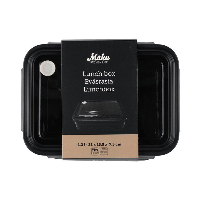 FOOD BOX 1.2 L BLACK MAKU