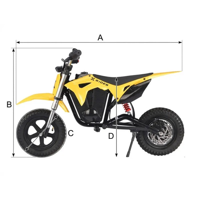 Electric scooter/scooter MANTA Xrider CROSS 12 Pro (Children's electric scooter), 12.00 inch, 67.00 cm