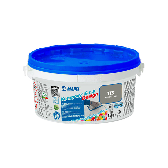 EPOXY GROUTING MIXTURE KERAPOXY EASY DESIGN MAPEI 113 CEMENT GRAY