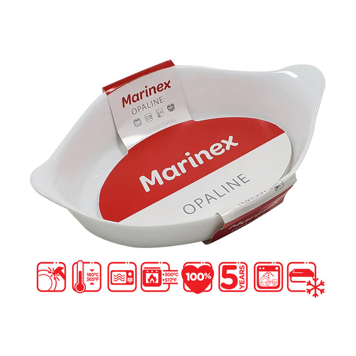 BAKING TRAY 1.4 L 31.1 X 19.7 X 7 CM MARINEX OPALINE