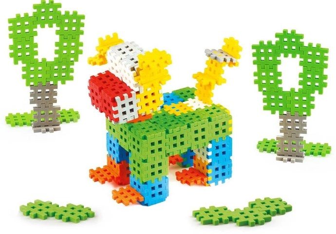 MARIOINEX Mini Waffle Building Blocks, 140 pieces