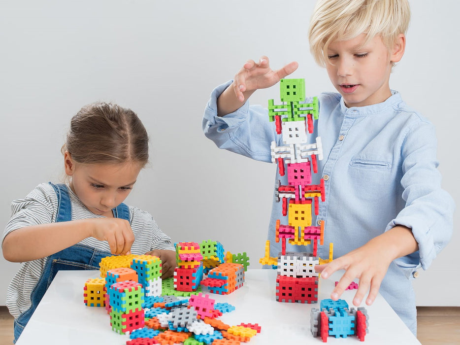 MARIOINEX Mini Waffle Building Blocks, 140 pieces